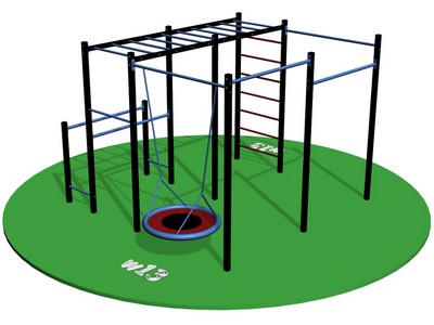 Спорткомплекс для улицы Workout w13 с гнездом