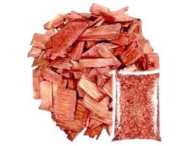 Щепа декоративная красно-коричневая