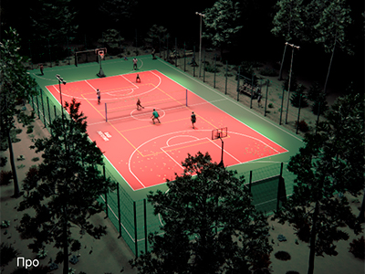 Универсальная спортивная площадка TORUDA SP-1 (43х21, игровое поле 40х20)