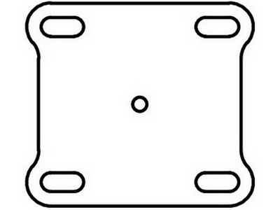 Фланец квадратный 150х150х6 мм