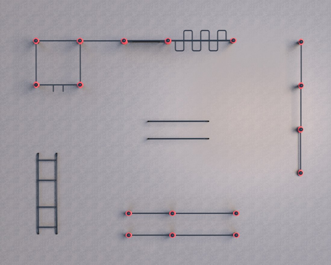 Проект Дворовая площадка для Воркаут и ГТО 2-4 (8 x 10 м) - вид 2