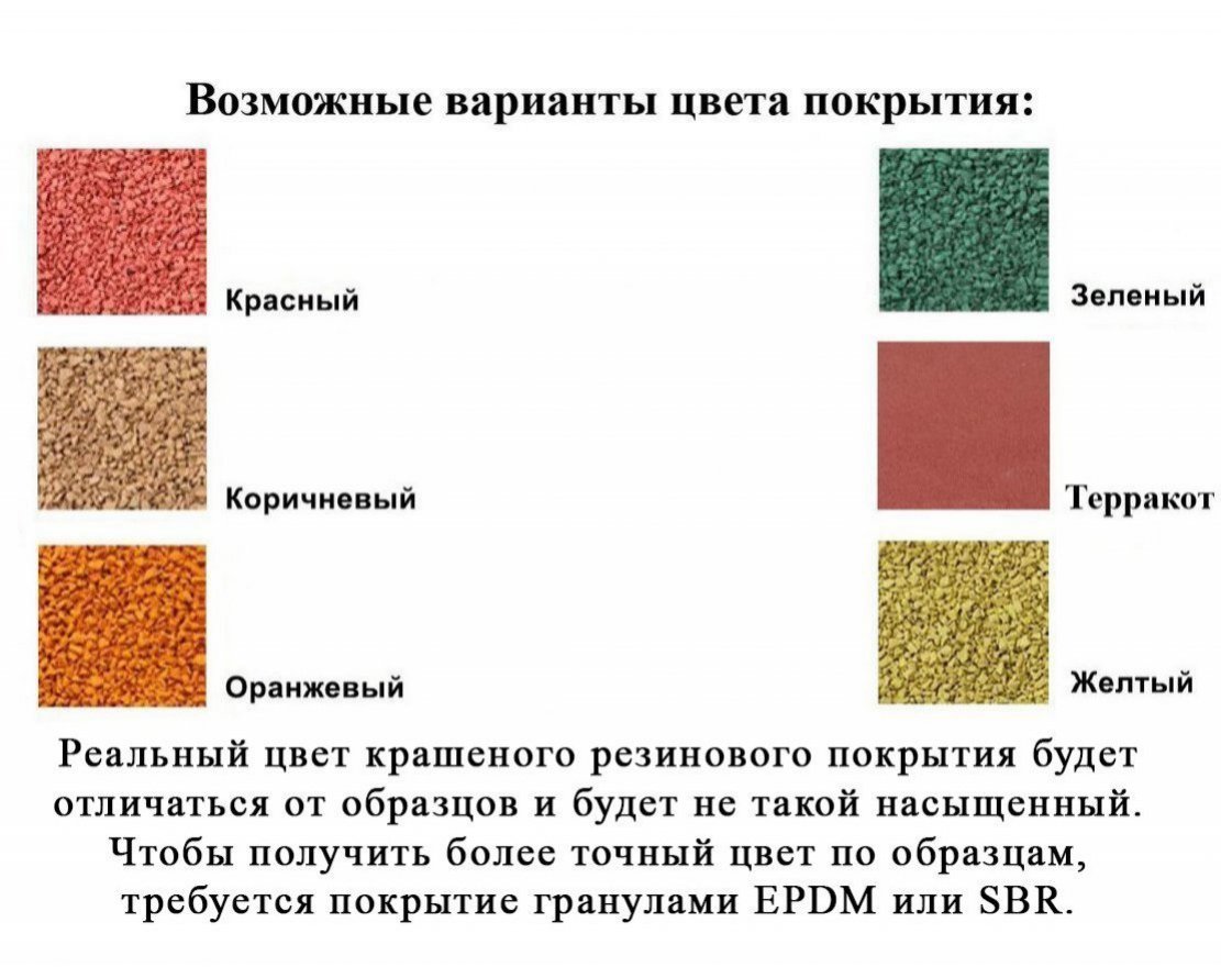 Бесшовное резиновое покрытие TORUDA Eco Sport Standart с укладкой - вид 2