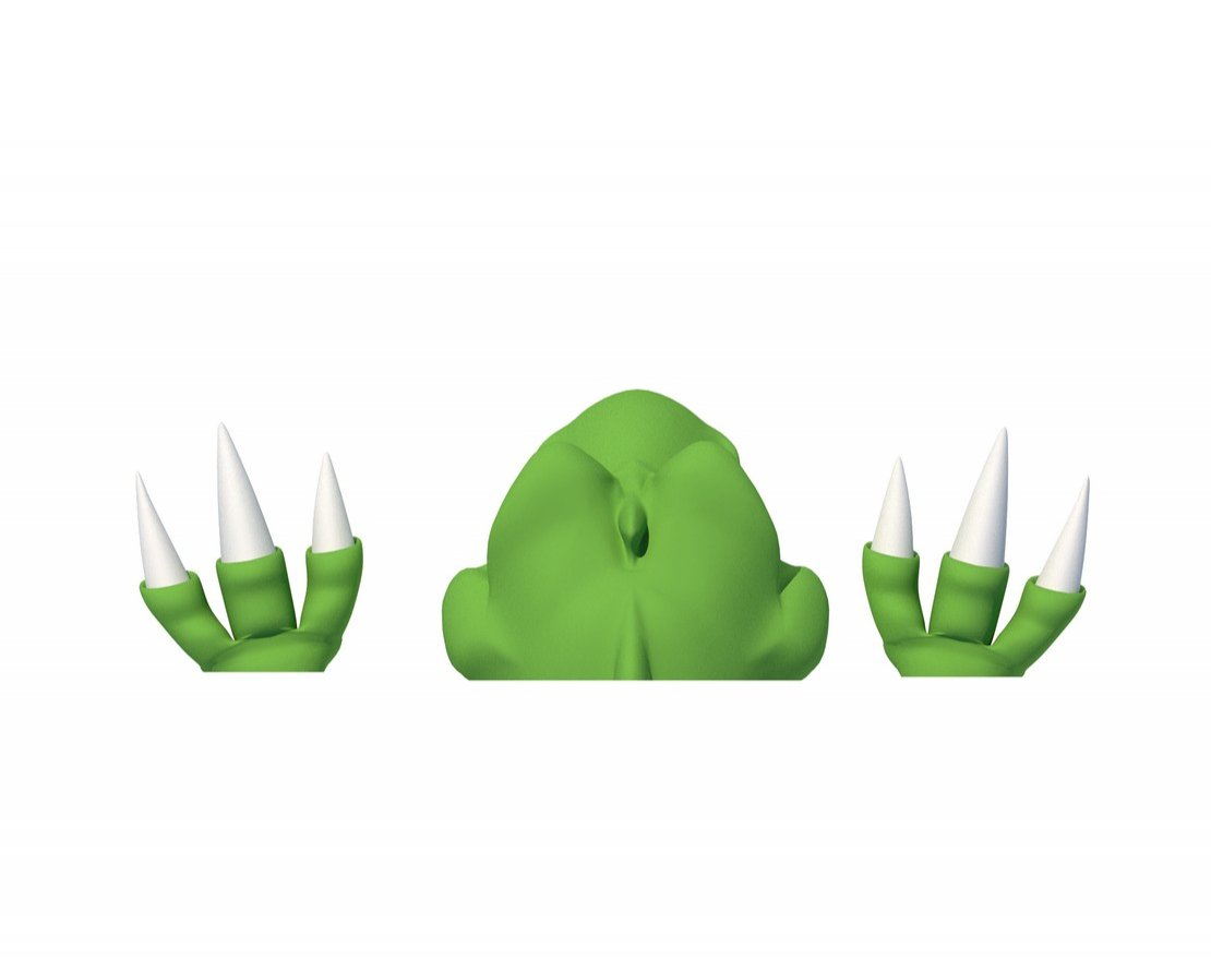 Голова Дино 3D-фигура - вид 2