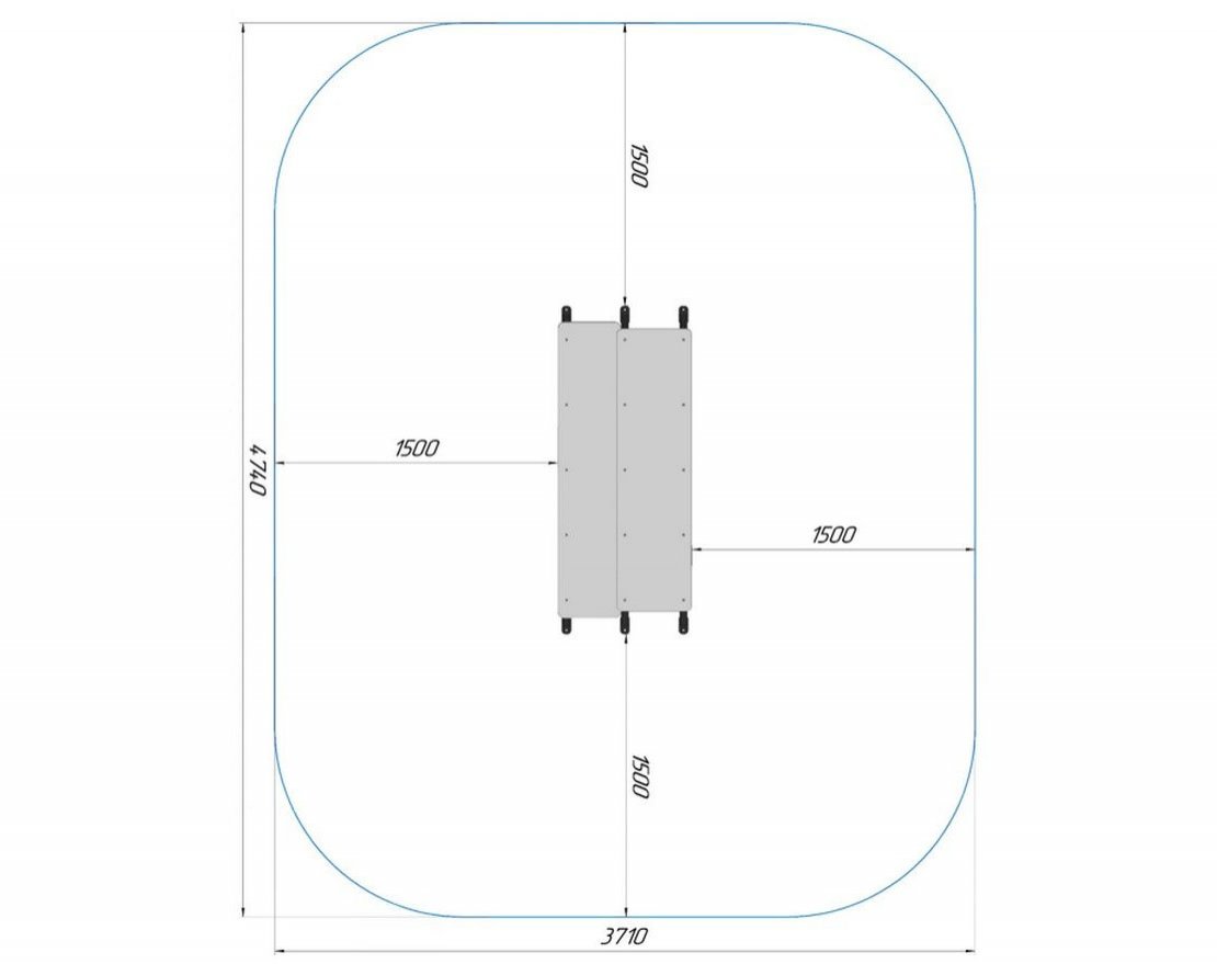 Горизонтальная гимнастическая скамья Ступени силы - вид 2
