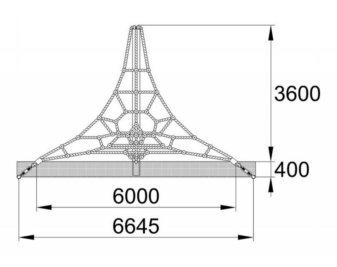 Игровая сетка Паутинка - вид 2