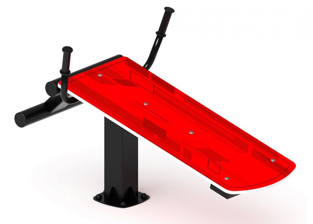 Уличная лавка для пресса Кранч 1 - вид 3