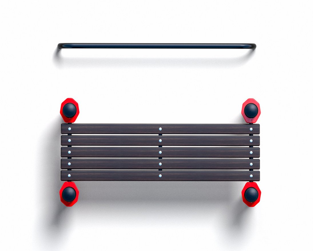 Лавочка для пресса с упором для ног (PAW-34) - вид 2