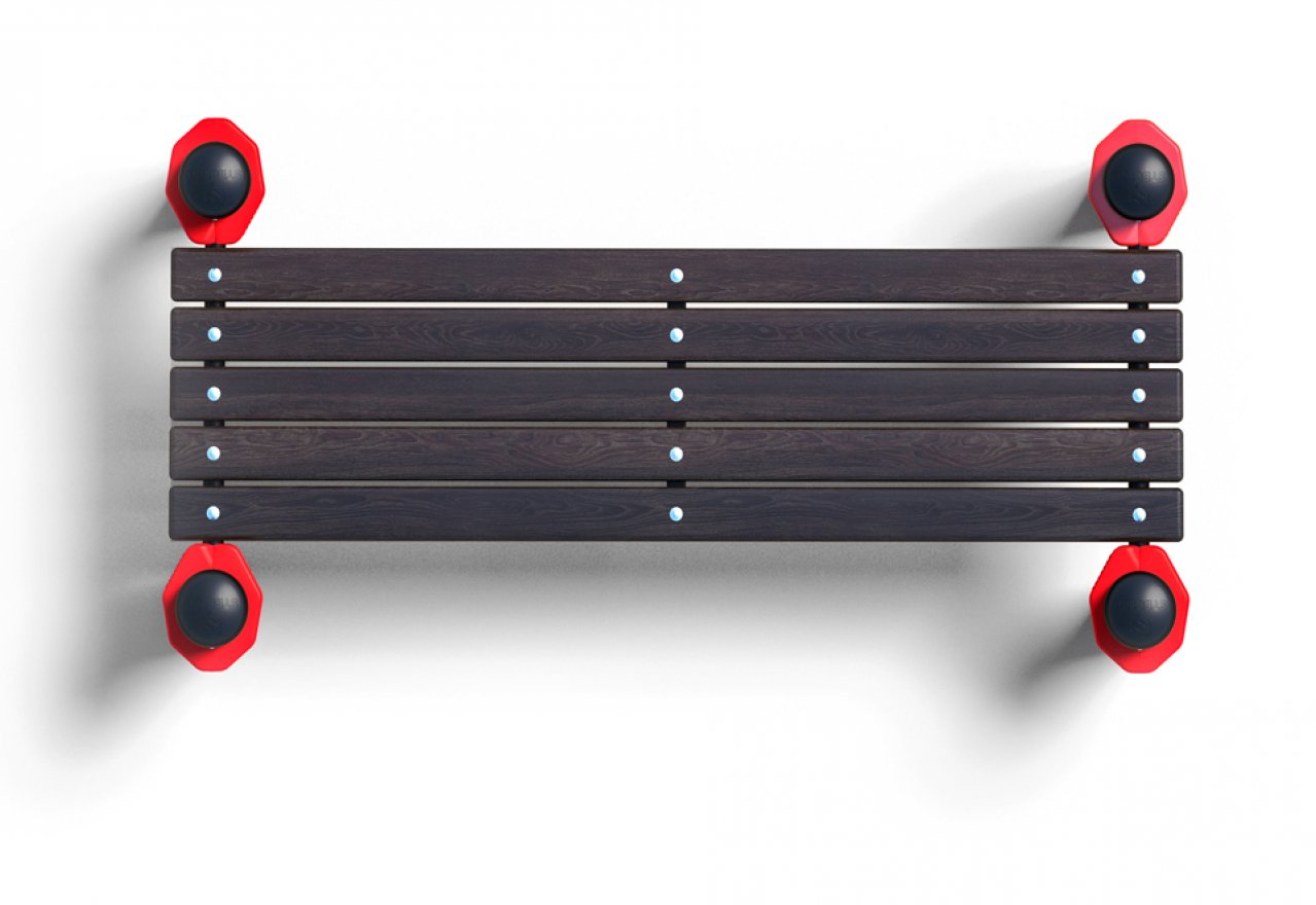 Уличная лавочка PAW-14 - вид 2