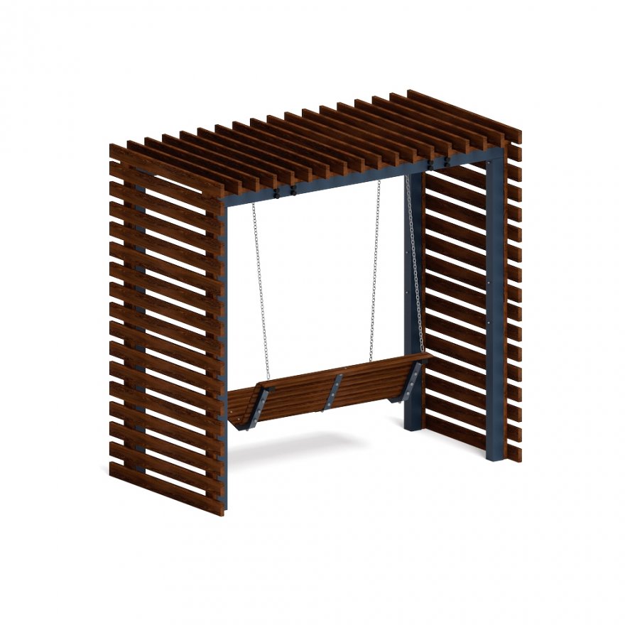 Пергола с диваном Гармония уюта-4 (без поликарбоната) - вид 3