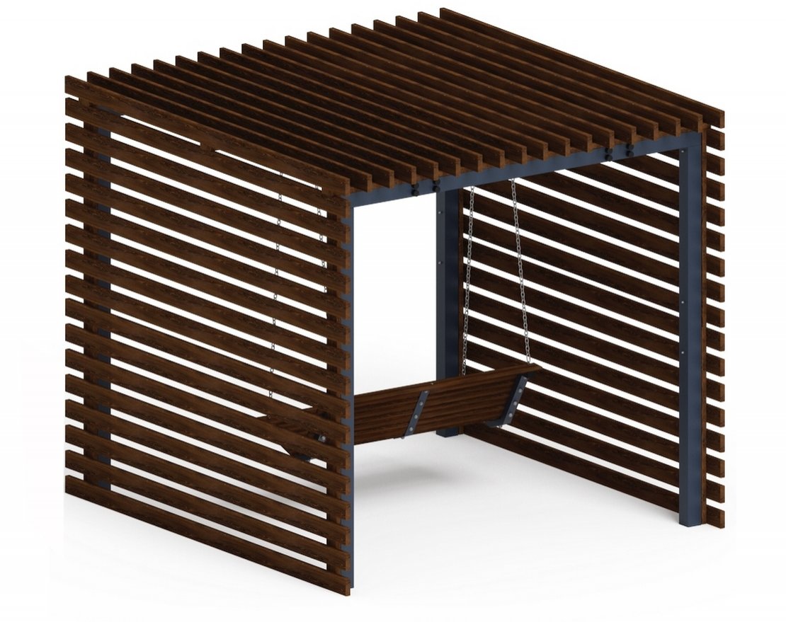 Пергола Хэнди с диваном (без поликарбоната) - вид 2