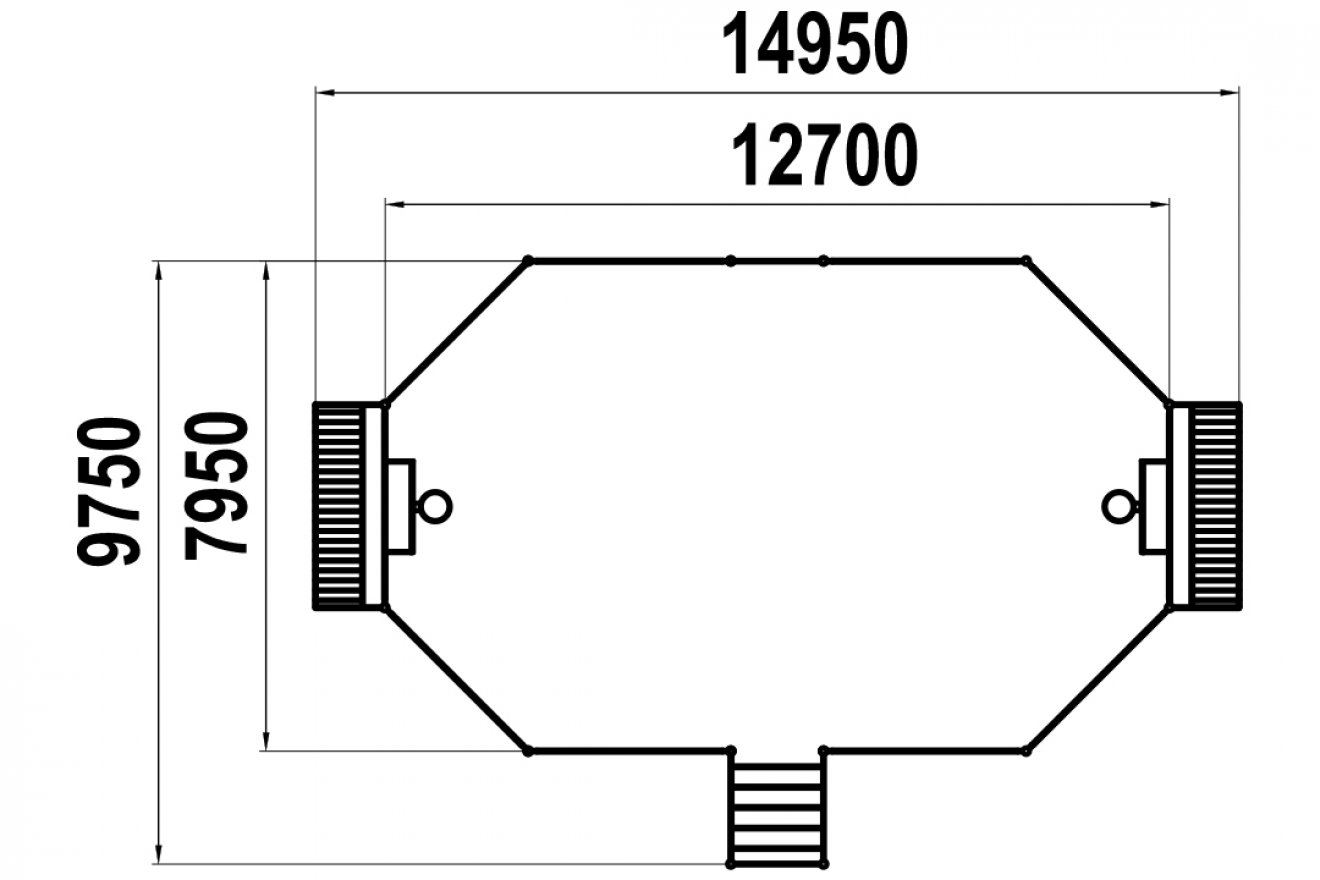 Спортплощадка для мини-футбола TORUDA Урбан 3 - вид 2