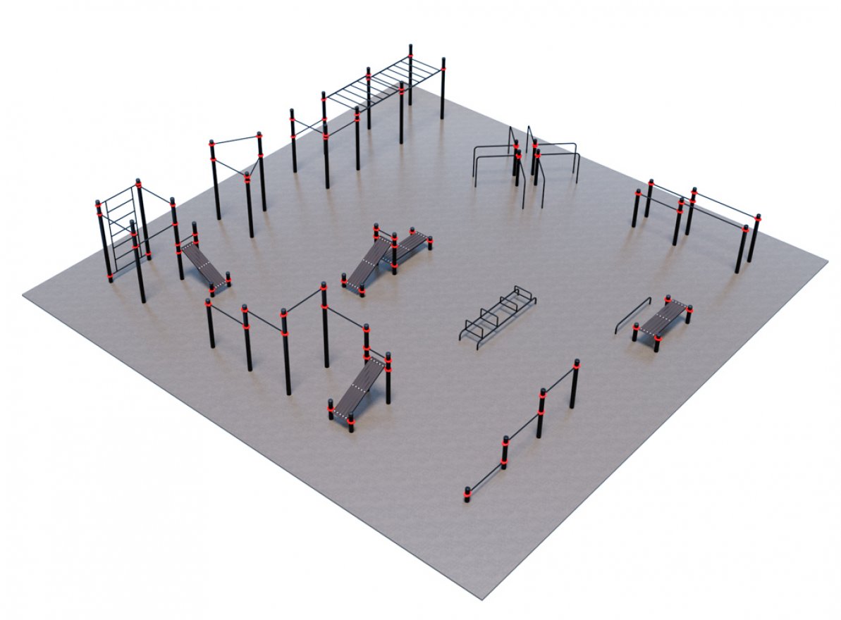 Оборудование для воркаута для Воркаут и ГТО 3-1 (15 x 15 м) - вид 1