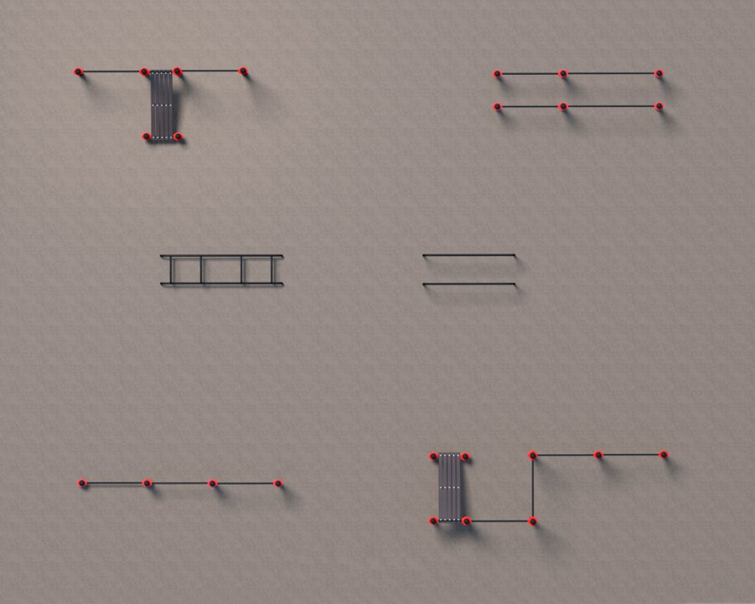 Проект Районная площадка для Воркаут и ГТО 3-5 (12 x 15 м) - вид 2