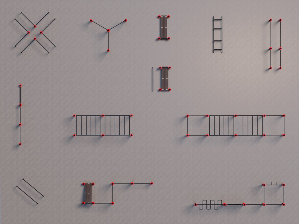 Проект Районная площадка для Воркаут и ГТО 3-6 (20 x 15 м) - вид 2