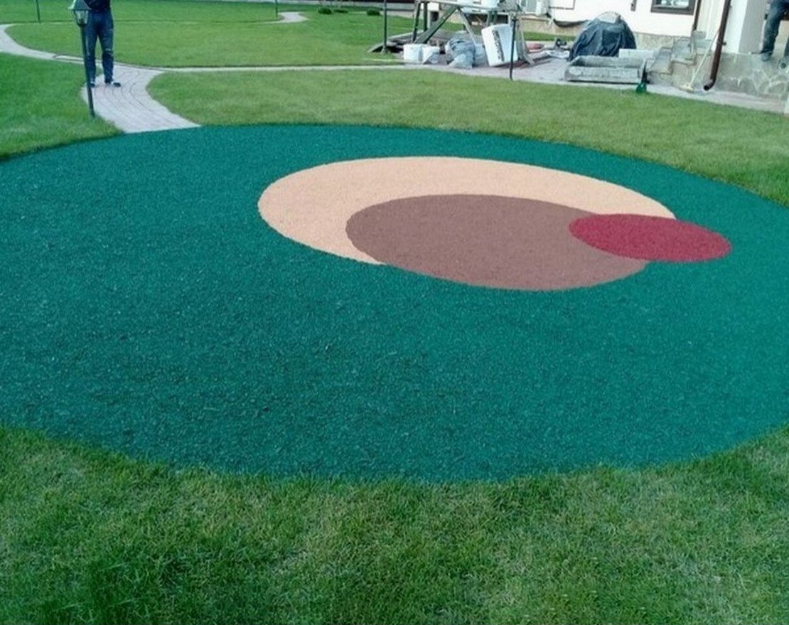 Резиновая мульча TORUDA Rubber mulch с укладкой на подготовленный грунт - вид 3