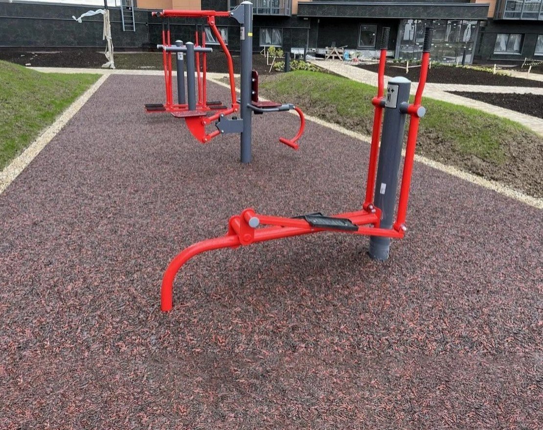 Резиновая мульча TORUDA Rubber mulch с укладкой на подготовленный грунт - вид 0