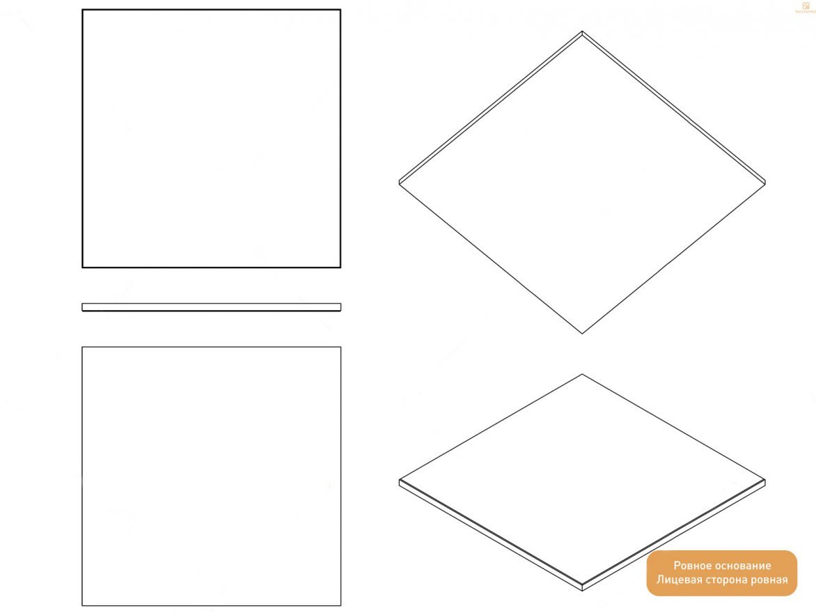 Резиновая плитка Gym Space 990х990 (15-30 мм) с ровным основанием - вид 2