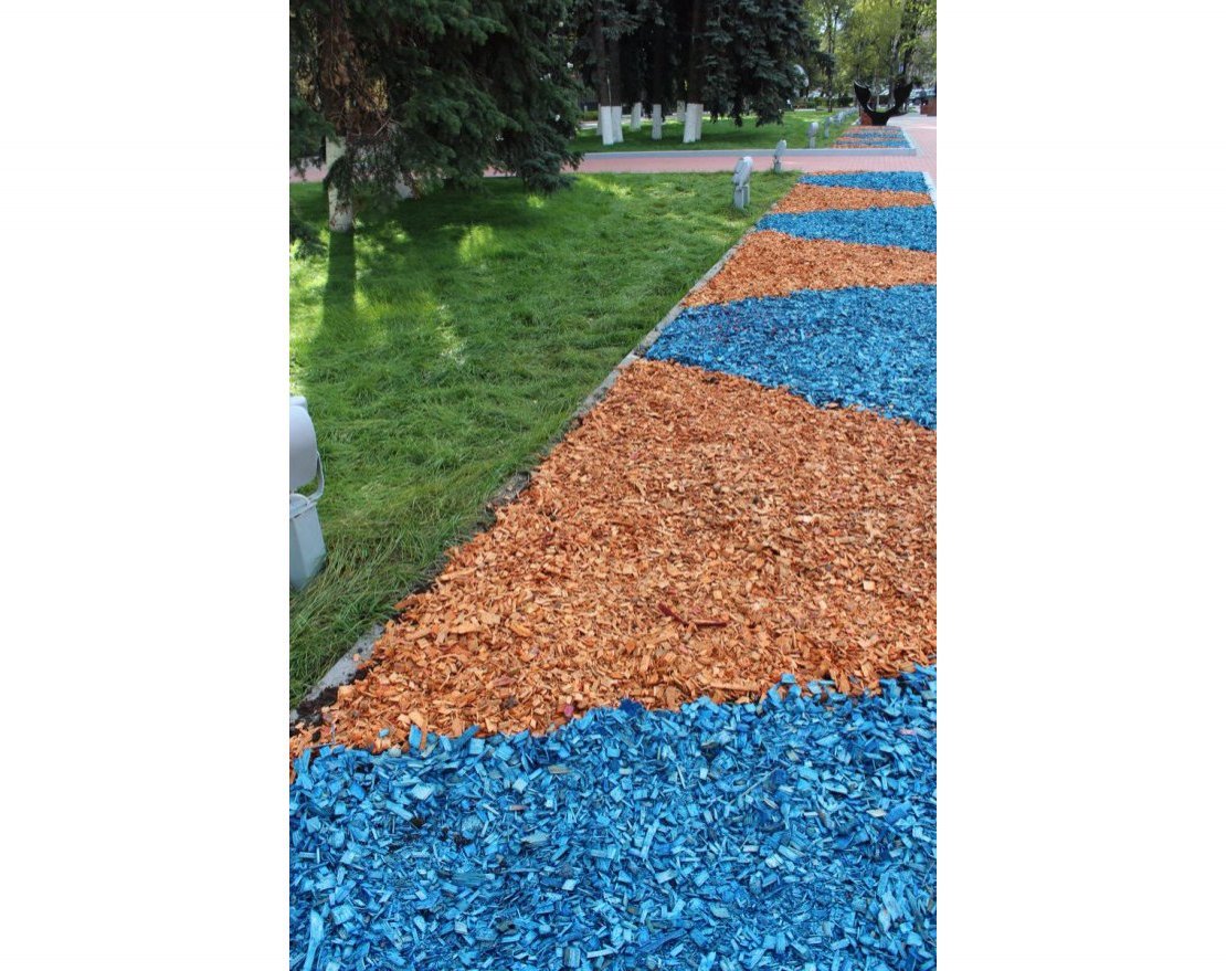 Щепа декоративная синяя - вид 2