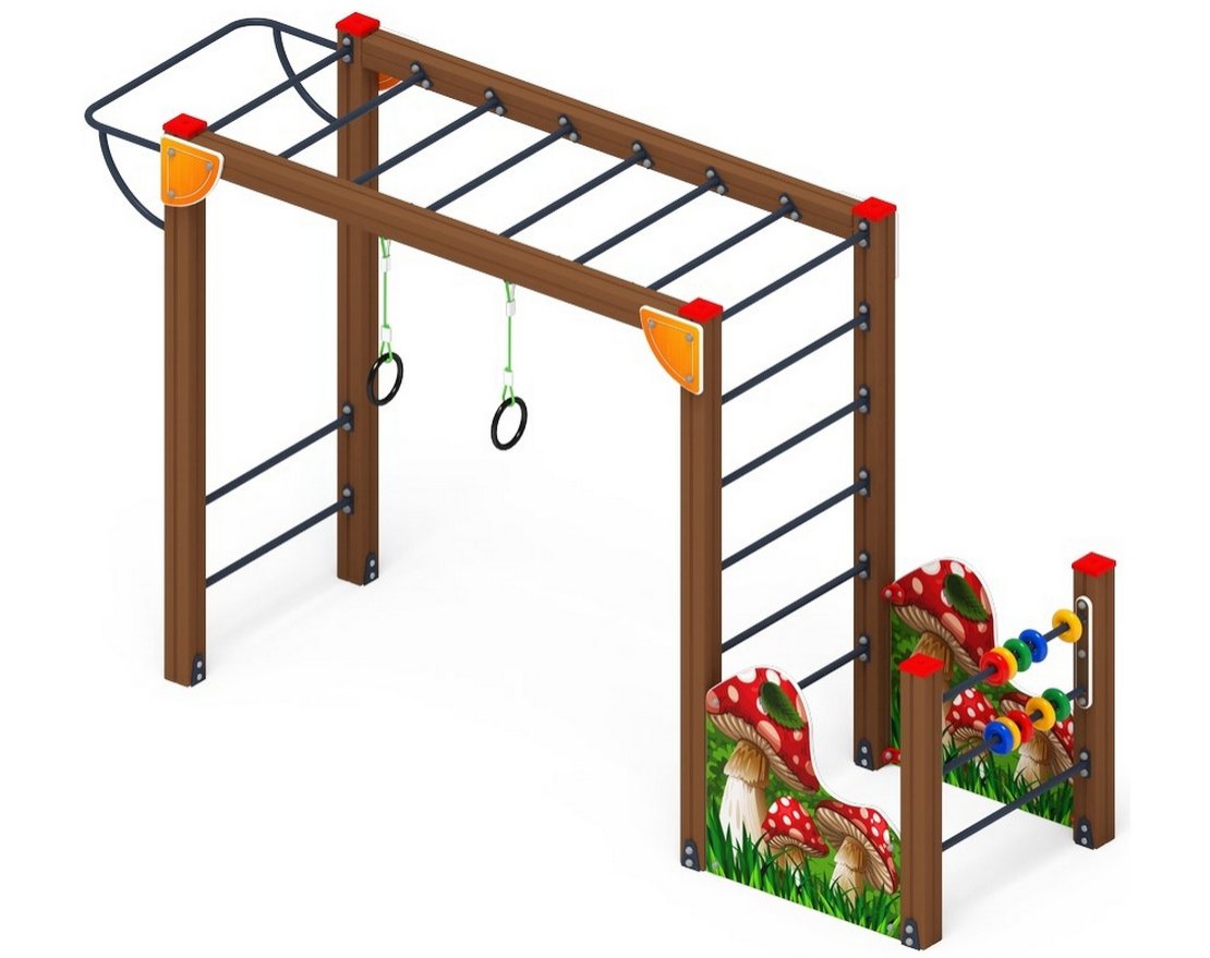 Спорткомплекс для улицы Грибное лукошко-3 - вид 2