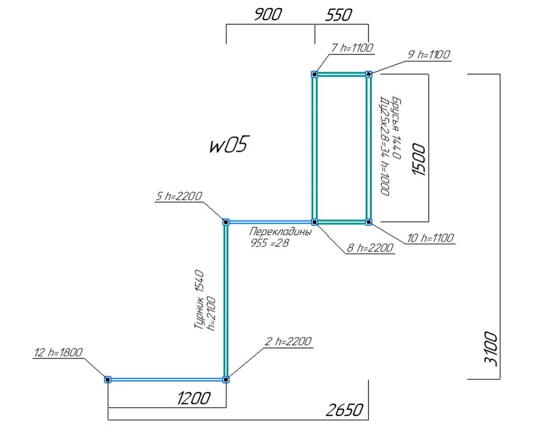 Спорткомплекс для улицы Workout w05 с гнездом - вид 2