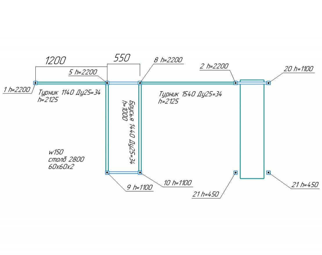 Спорткомплекс для улицы Workout w150 - вид 2
