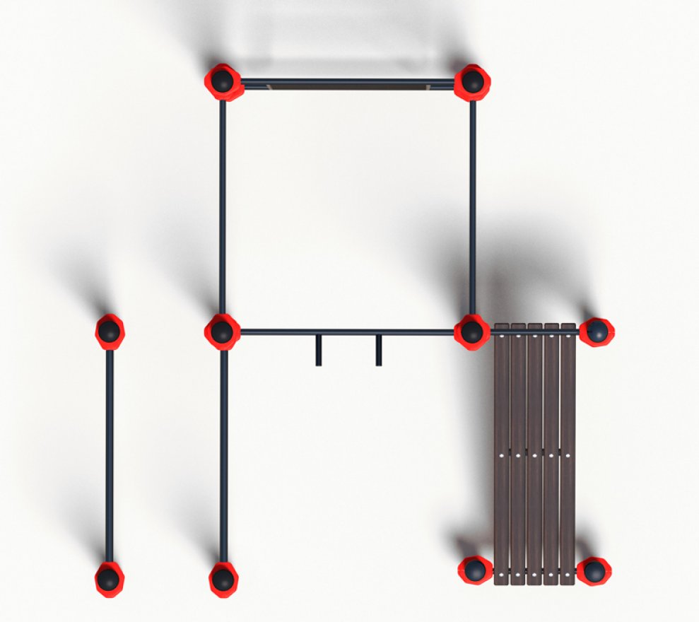Спорткомплекс для улицы Универсал (PAW-44) - вид 2