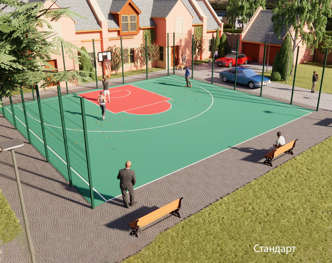 Площадка для стритбола TORUDA ST-1 (16х14,5, игровое поле 15х14) - вид 1