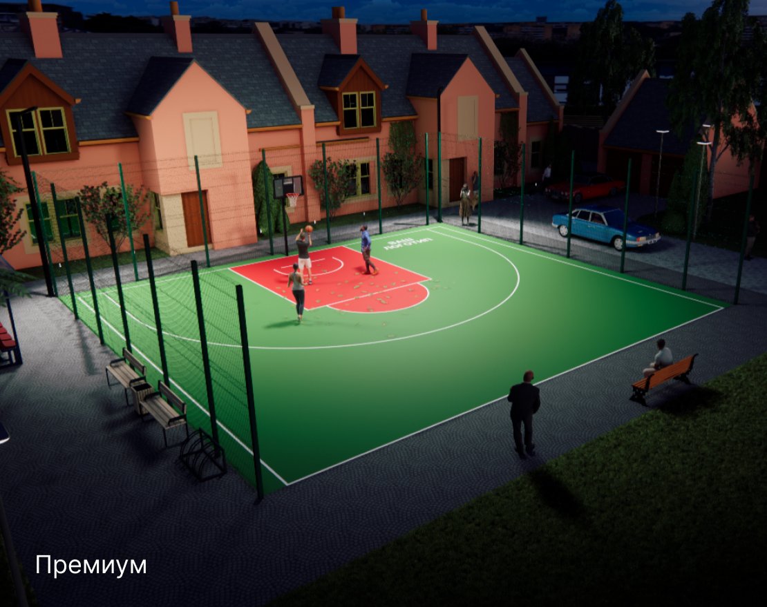 Площадка для стритбола TORUDA ST-1 (16х14,5, игровое поле 15х14) - вид 3