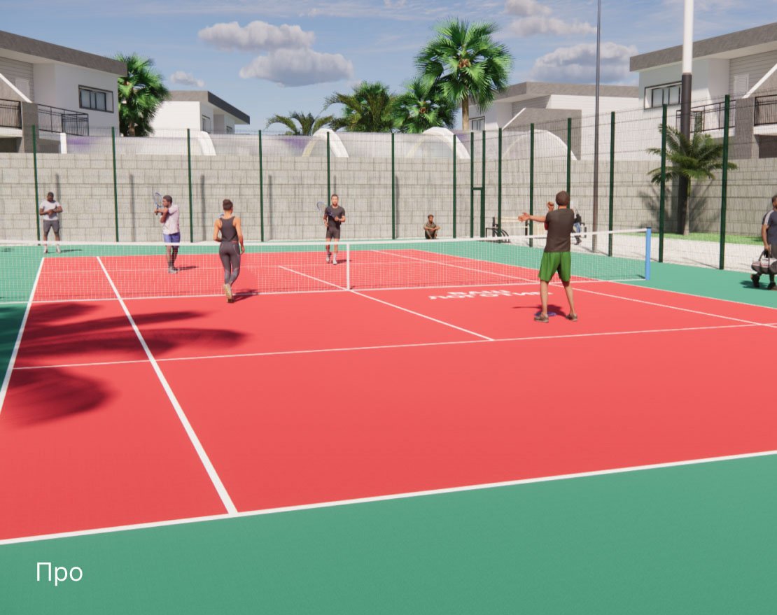 Корт для тенниса TORUDA T-1 (37х19, игровое поле 24х11) - вид 2