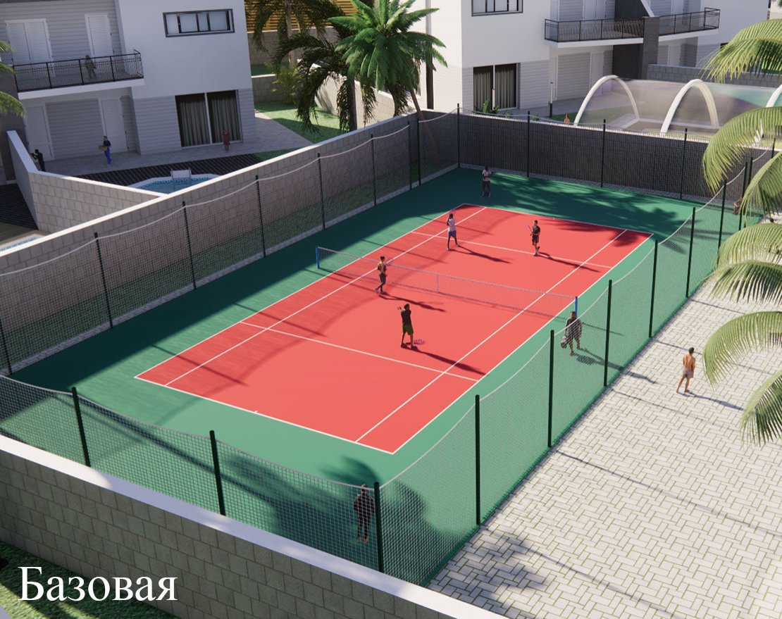 Корт для тенниса TORUDA T-1 (37х19, игровое поле 24х11) - вид 0