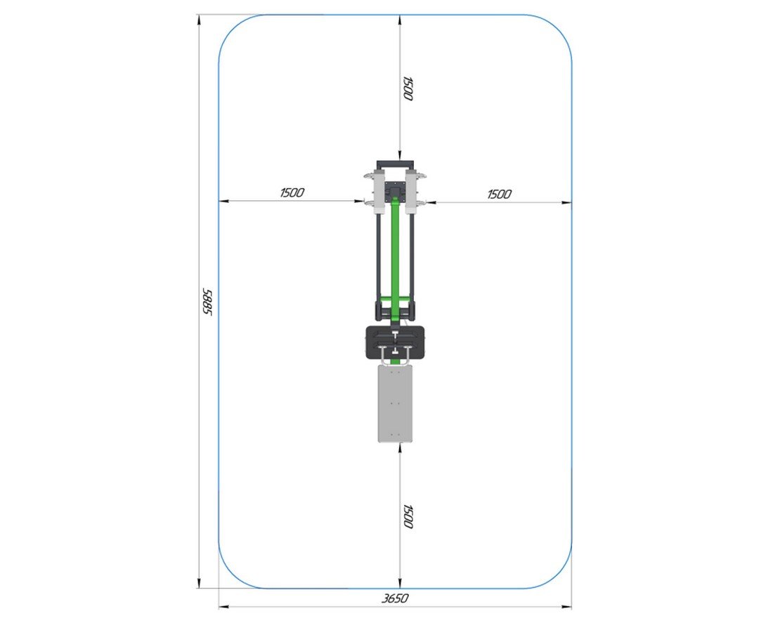 Уличный силовой тренажер для жима ногами Нижний импульс - вид 2