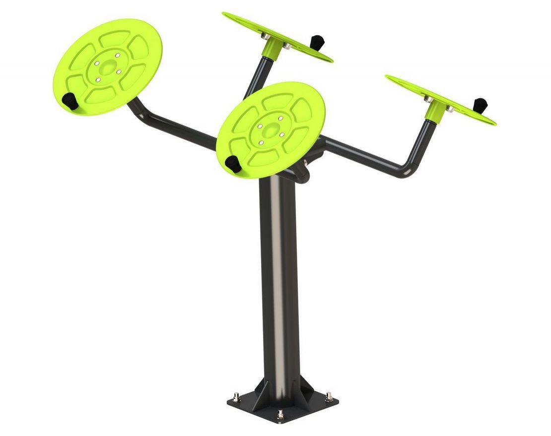 Уличный тренажер для мышц плечевого пояса (большие тарелки) Smart-1002 - вид 2