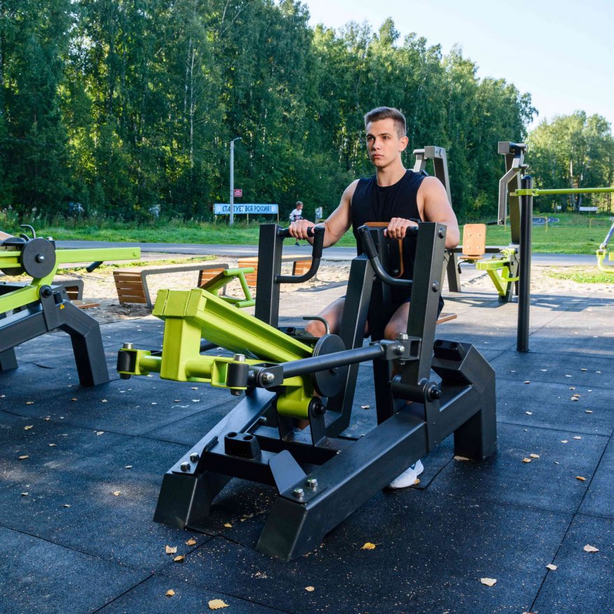 Уличный тренажер  Наклонная тяга с переменной нагрузкой Power-1809