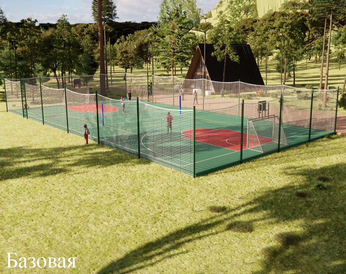Универсальная спортивная площадка TORUDA SP-2 (31х16, игровое поле 28х15) - вид 2
