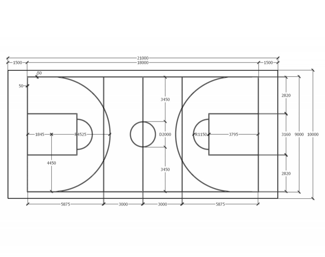 Уличная универсальная спортплощадка TORUDA SP-3 (21х10, игровое поле 18х9) - вид 2